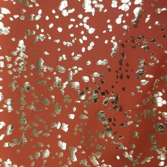 💕SWEATY BETTY💕 Goddess 7/8 Workout Leggings ~ Red Terrazzo Foil Print L NWT - Picture 12 of 16